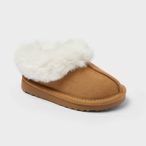 Toddler Piper Faux Fur Cuff Scuff Slippers - Cat & Jack™
