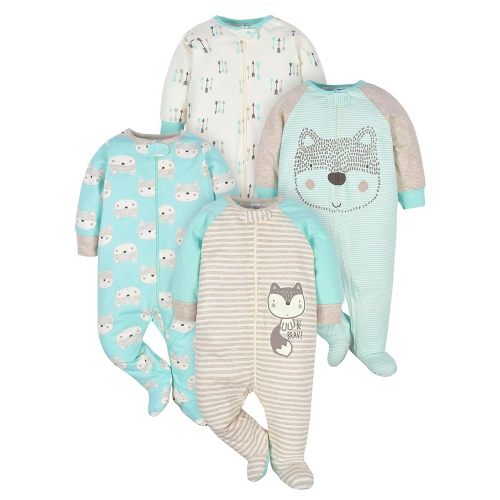 Gerber Baby Boys 4 Pack Sleep 'N Play Footie
