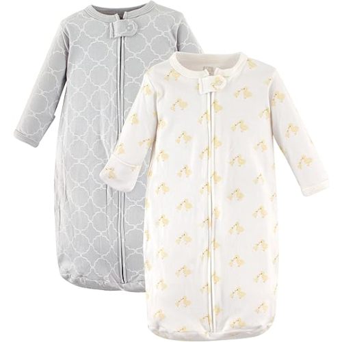 Hudson Baby BabyCotton Long-Sleeve Wearable Sleeping Bag, Sack, Blanket