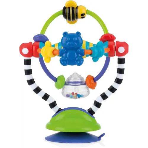 Nuby Silly Spinwheel Toy with Suction Base - Interactive High Chair Toy for Babies and Toddlers - 6+ Months