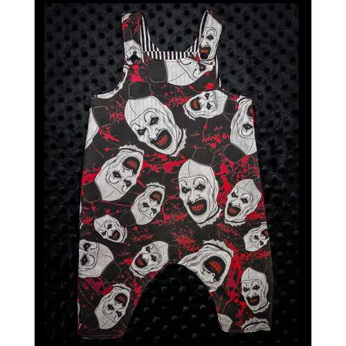 Horror baby and toddler overalls