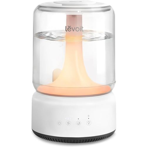 Levoit Humidifiers for Bedroom, 4.2L Top Fill Cool Mist Humidifier for Large Room, 42H Runtime, Dishwasher Safe Design Easy to Clean, 21dB Quiet for Baby, Plants, Night Light, Essential Oil Diffuser