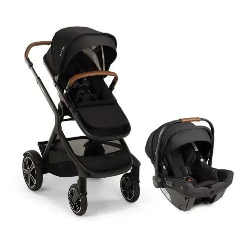 Nuna PIPA Urbn and DEMI Next with Rider Board Travel System in Caviar – Bambi Baby