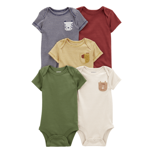 Baby 5-Pack Short-Sleeve Bodysuits - Carter's | Carter's