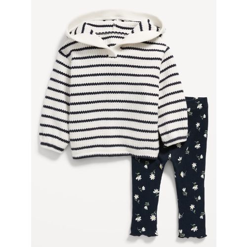 Pullover Thermal-Knit Hoodie and Leggings Set