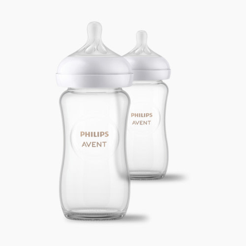 Philips Avent Glass Natural Baby Bottle with Natural Response Nipple - 8 Oz, 2