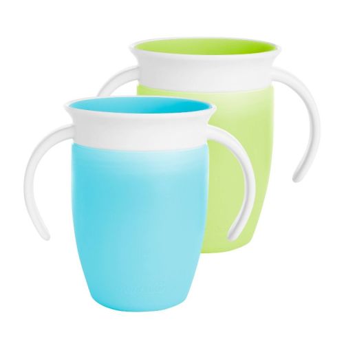 Munchkin Miracle 360° 2pk Trainer Cup - Blue/green - 14oz