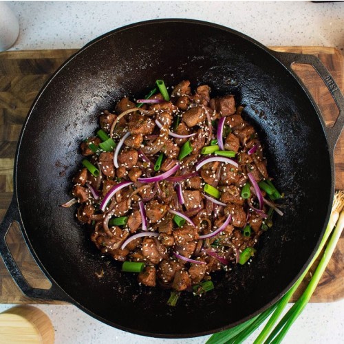 Lodge Seasoned Cast Iron Wok, 16 3/4"