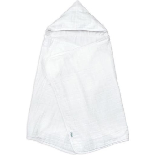 Organic Cotton Muslin & Terry Reversible Hooded Towel