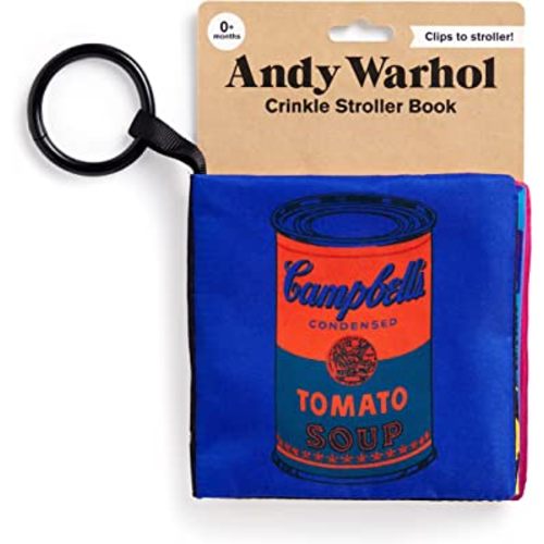 Andy Warhol – Iconic Early Development Crinkle Fabric Stroller Book for Toddlers and Babies