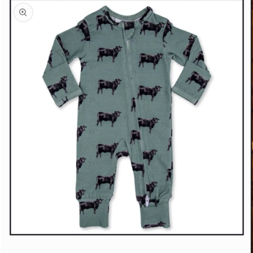 Olive Angus Folding Feet Jammies – Cowkid Clothing Company