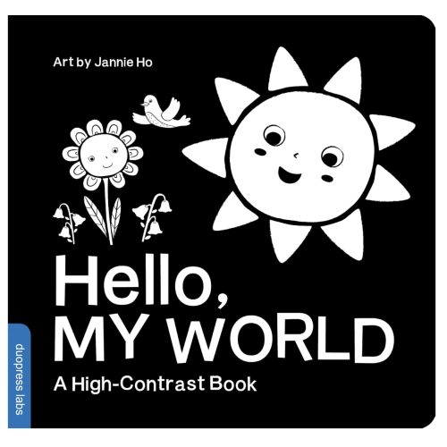 Hello, My World: A High-Contrast Board Book for Babies, Perfect for a Shower Gift