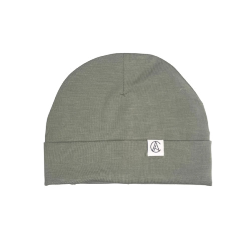 Satin Lined Jersey Beanie-Thyme – Aarin & Co.