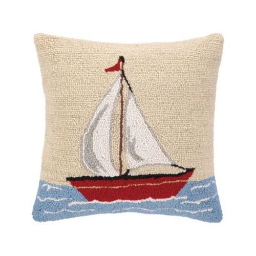 Makers Collective 16"x16" Sailboat Hook Pillow