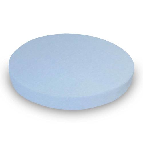 SheetWorld Baby Fitted Round Crib Sheet, 100% Cotton Jersey Hypoallergenic Sheet, Unisex Boy Girl, 42 x 42 inches, Baby Blue, Made in USA
