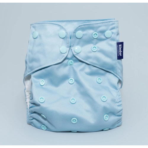 Solid Color: Essentials Pocket Cloth Diaper with Athletic Wicking Jersey, Grows with your Baby