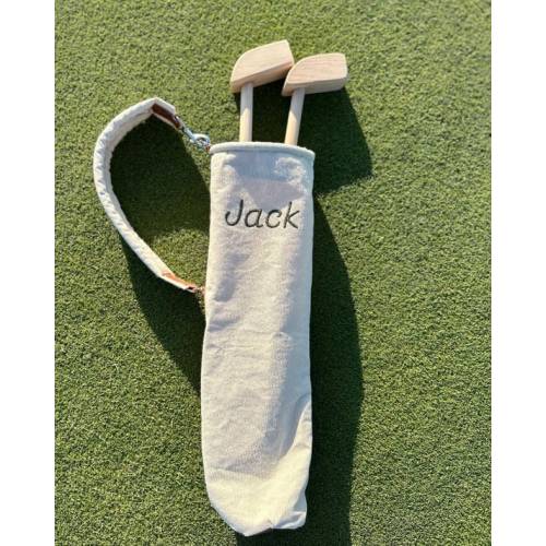 Baby/toddler Golf Bag & Golf Set Wooden Mini Golf Clubs, Kids Outdoor Games, Indoor Game, Kids Gift, Family Fun, Organic Toys - Etsy