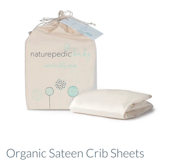 Organic Sateen Crib Sheets