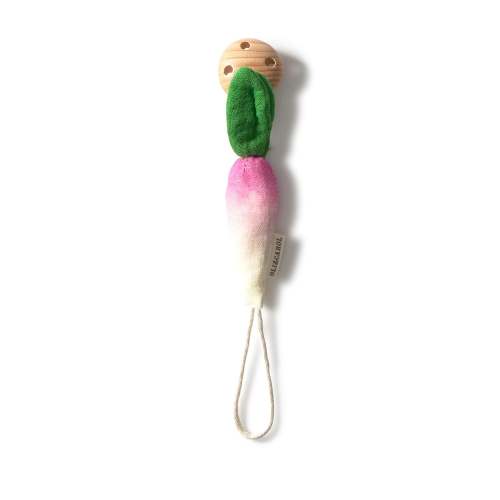 Ramona the Radish Pacifier Clip