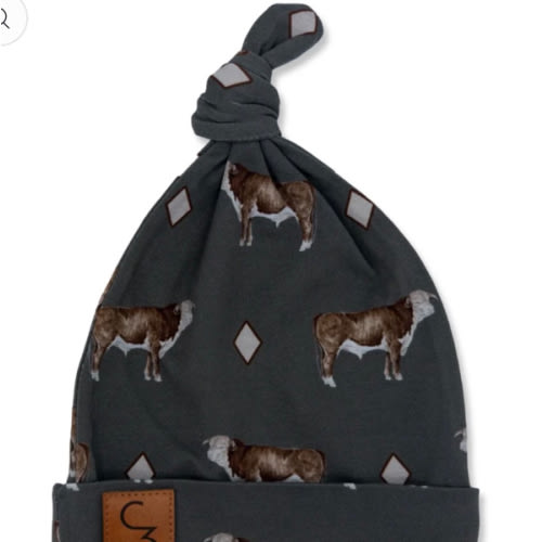 Hereford Bull Newborn Baby Hat – Cowkid Clothing Company