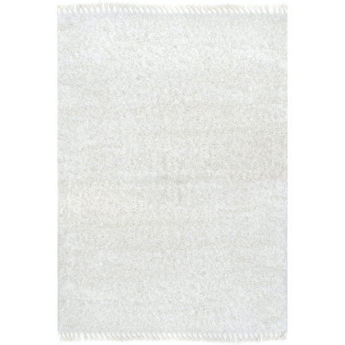 Plush Tasseled Shag Performance Ivory Rug
