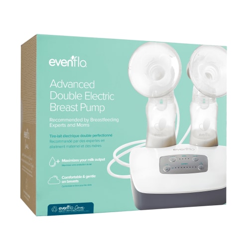 Evenflo Advanced Double Electric Breast Pump with Breastshields and Milk Storage Bottles, Lightweight HSA/FSA Eligible