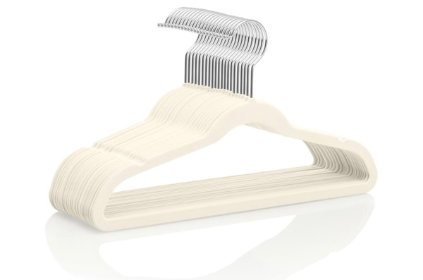 MIZGI Kids Velvet Hangers,Non-Slip Big Kids Hangers