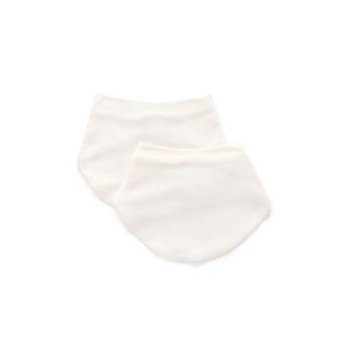 Cream 2 Pack Dribble Bib