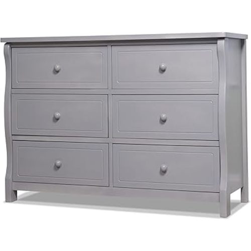 Sorelle Furniture Princeton Baby Dresser – Dresser for Nursery, Kids Bedroom Furniture, Dresser Drawers, Storage for Child’s Room with Drawers, Nursery Furniture for Infant-Weathered Gray