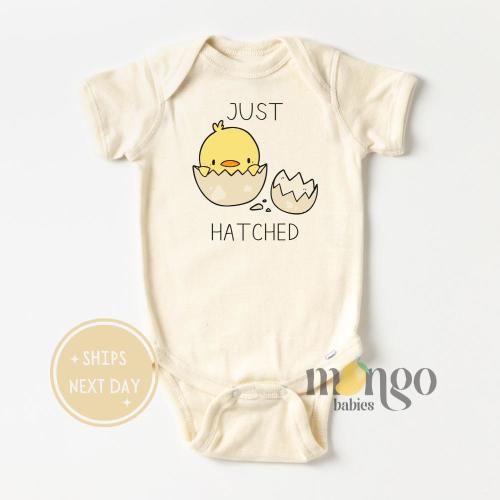 Just Hatched Baby Onesies® Brand Baby Chick Pregnancy Announcement Cute Baby Shower Gift for Mom New Parents Gift for Newborn Outfit