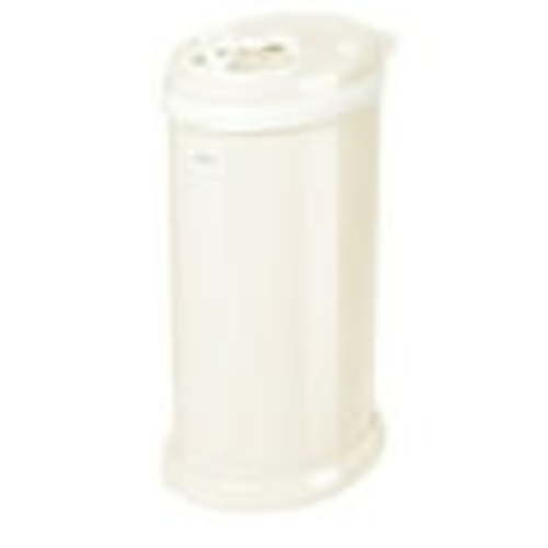 Ubbi Stainless Steel Diaper Pail, Odor Locking, No Special Bag Required, Award-Winning, Registry Must-Have, Ivory