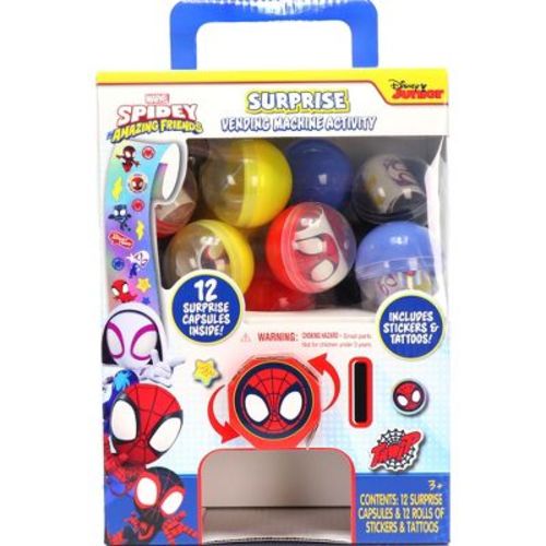 Tara Toy: Surprise Vending Machine: Spidey & His Amazing Friends - 12 Capsules