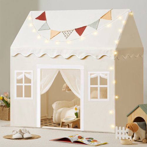 Tiny Land® Natural Cream Playhouse & Reviews | Wayfair