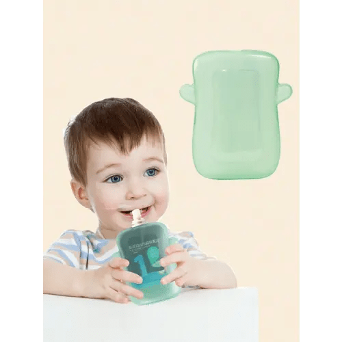 1pc Baby Feeding Tool, Translucent Squeeze-Proof Puree Box For Children To Eat Yogurt And Puree, Compatible With Most Fruit And Yogurt Bags On The Market