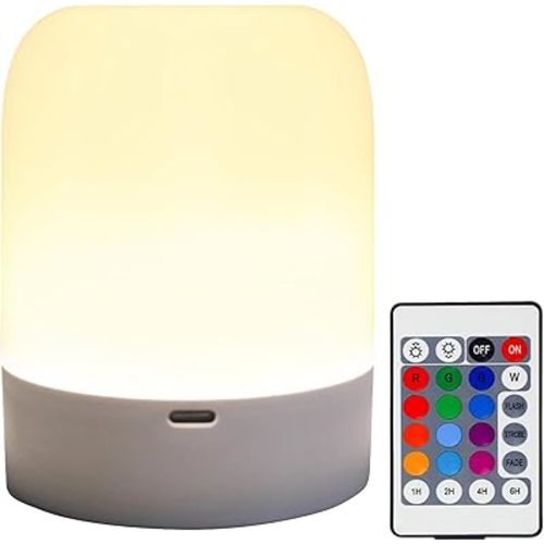 XOIDMIVCN Night Light for Baby Nursery 13 Colors Bedside Touch Sensor Night Lamps for Kids Breastfeeding and Sleep Aid, USB Rechargeable Nursery Lights with Dimmable, Warm Light