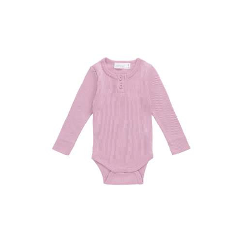 Organic Cotton Modal Long Sleeve Bodysuit | Dahlia