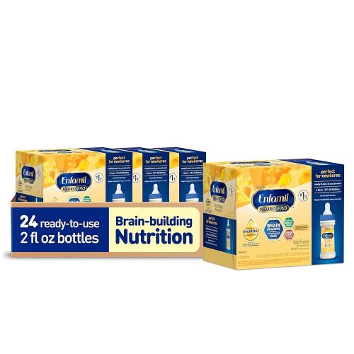 Enfamil NeuroPro Baby Formula, MFGM* 5-Year Benefit, Expert-Recommended Brain-Building Omega-3 DHA, Exclusive Immune Supporting HuMO6 Blend, Ready-to-Feed Infant Formula, Liquid, 2 Fl Oz, 6 Count (Pack of 4)