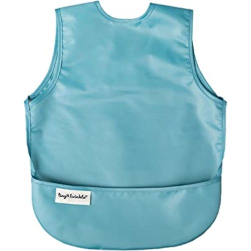 Tiny Twinkle Mess Proof Baby Bib - Waterproof Toddler and Baby Apron Bib - Machine Washable - PFAS and BPA Free