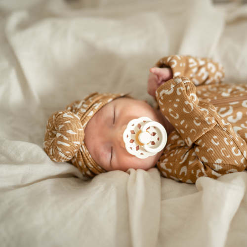 Tan Leopard Headwrap