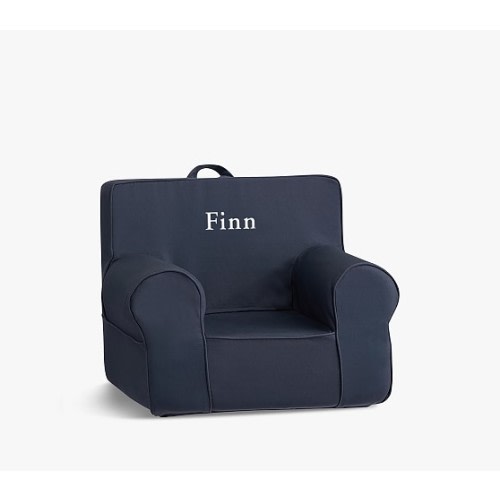 My First Dark Blue Twill Anywhere Chair® | Toddler Armchair | Pottery Barn Kids
