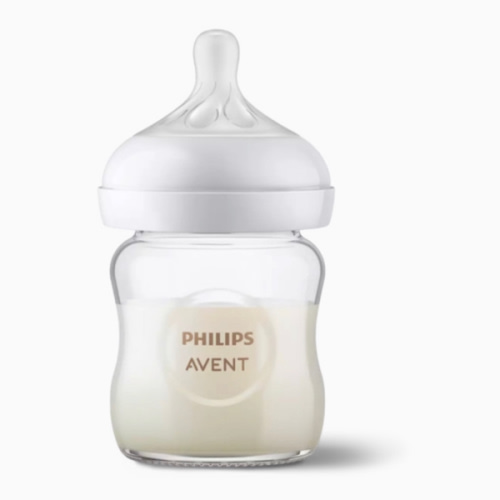 Philips Avent Glass Natural Baby Bottle with Natural Response Nipple - 4 oz, 1