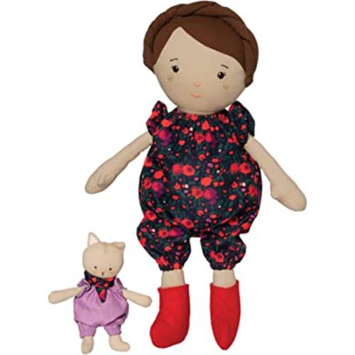 Manhattan Toy Playdate Friends Freddie Machine Washable and Dryer Safe 14 Inch Doll with Companion Stuffed Animal