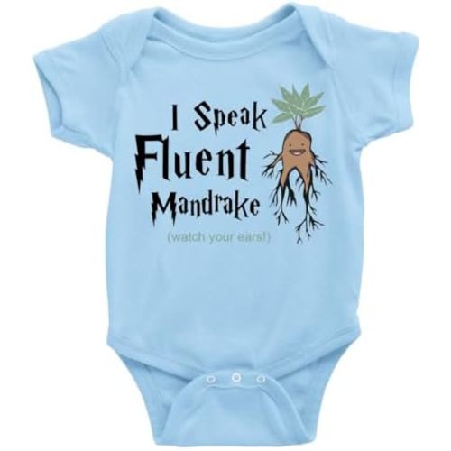 GKrepps I Speak Fluent Mandrake Watch Your Ears! Baby Clothes Newborn Organic Bodysuits Romper