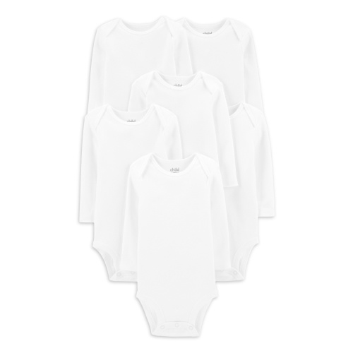 Carter's Child of Mine Baby Unisex Short Sleeve Bodysuits, 6-Pack, Sizes Preemie-24 Months