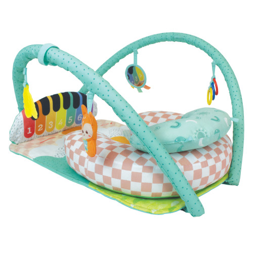 Infantino Kick 'n Keys 7-in-1 Musical Piano Activity Gym, for Babies 6-12 Months, Multicolor