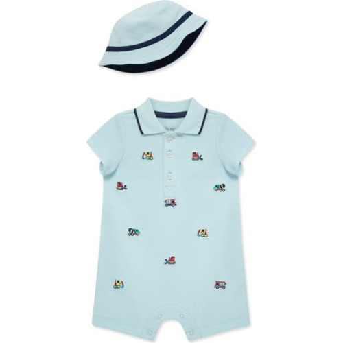 Trucks Romper & Hat Set