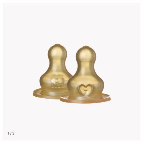 BIBS Bottle Latex Nipple 2 Pack | Natural & Anti-Colic – Bibsworld store US