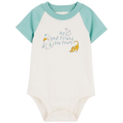 Baby Best Friend Has Paws Dog Bodysuit