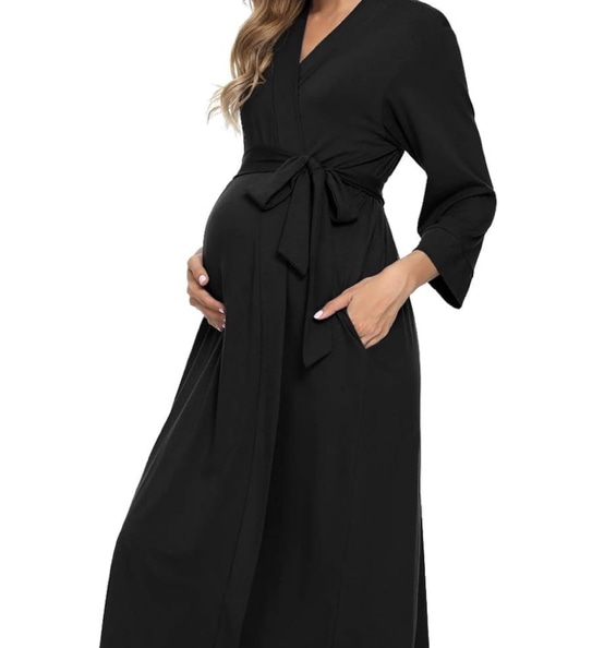 Xpenyo Women's Maternity Sleepwear,Labor/Delivery/Nursing/Hospital Nightgown Kimono Robes Long Pregnancy Loungewear