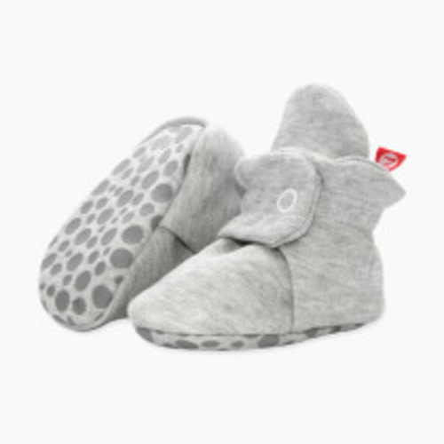 Zutano Organic Cotton Booties - Heather Gray, 3-6 Months